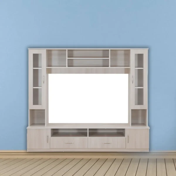 Aciwron TV Unit In Acacia White Finish By Fern India