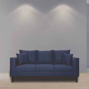 Aral 3 Seater Sofa in Navy Blue Colour by  FernInida.com