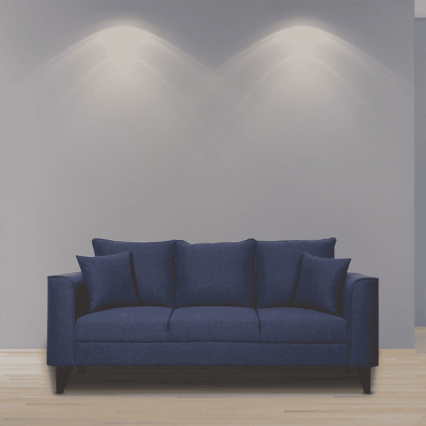 Aral 3 Seater Sofa in Navy Blue Colour by FernInida.com