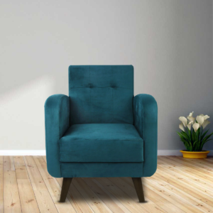 Emor 1 Seater Sofa in Green Colour by FernInida.com