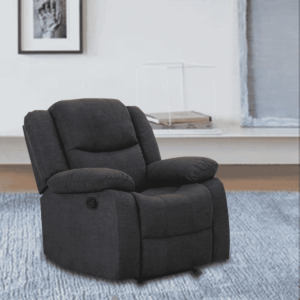 Ospat 1 Seater Manual Recliner in Dark Grey Colour by FernInida.com