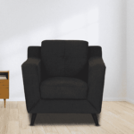 Adnama 1 Seater Sofa in Charcoal Grey Colour by FernInida.com