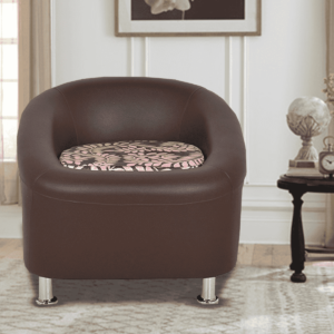 Noslen 1 Seater Sofa in Wenge Brown colour by FernInida.com