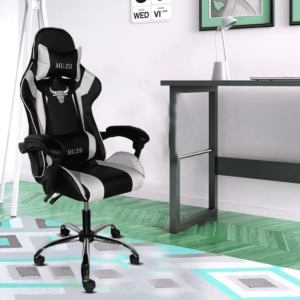 Etile Gaming Chair in White Colour by Fern India