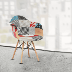 MultiColour Patch Iconic Chair by Fern India