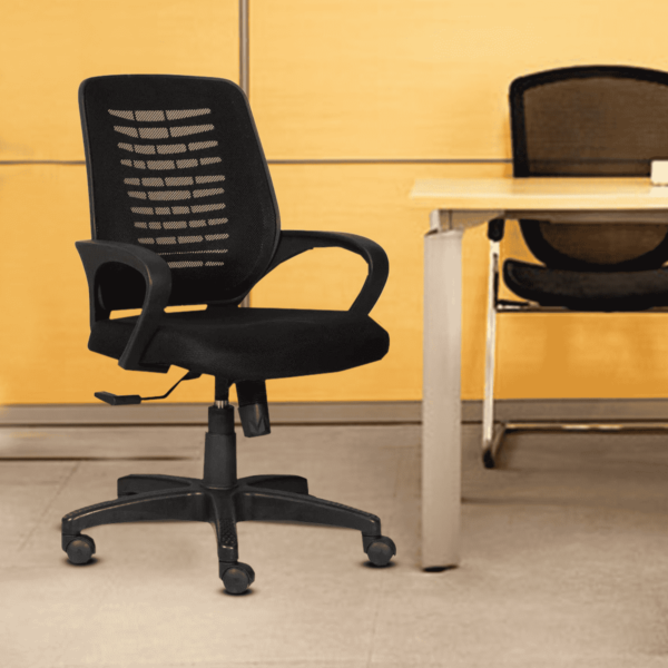 Ynobe Ergonomic Chair in Black Colour by Fern India