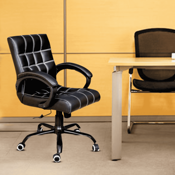 Knuf Executive Chair in Black Colour By Fern India