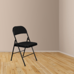 Folding Metal Chair in Black Colour by Fern India