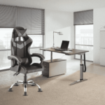 Gaming Ergonomic Chair in Grey & Black Colour by Fern India