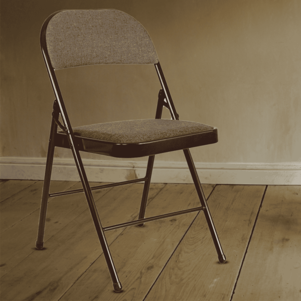 Folding Metal Chair in Brown colour by Story By Fern India