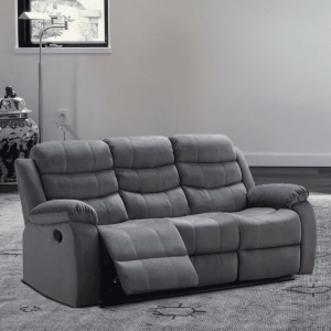 Oir 3 Seater Manual Recliner in Grey Colour by FernInida.com