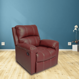 Onips 1 Seater Recliner in Wine Red Colour by FernInida.com