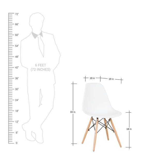 Semae Replica Iconic Chair in White Colour by Fern India