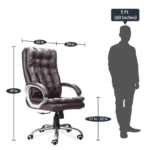 Hsulp Executive Chair in Brown Colour By Fern India
