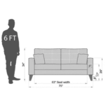 Oderfla 3 Seater Sofa in Garnet Red Colour by FernInida.com