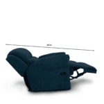 Notsob 1 Seater Recliner in Blue Colour by FernInida.com