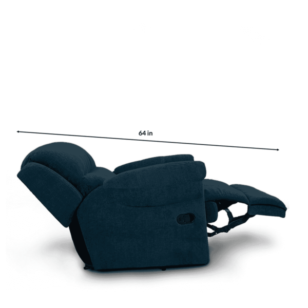 Notsob 1 Seater Recliner in Blue Colour by FernInida.com