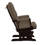Nitsua Rocking Glider chair & Ottoman in Brown Colour by fern India