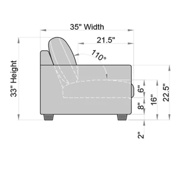 Oguh 3 Seater Sofa in Garnet Red Colour by FernInida.com