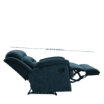 Airdnaxela 1 Seater Manual Recliner in Teal Colour by FernInida.com