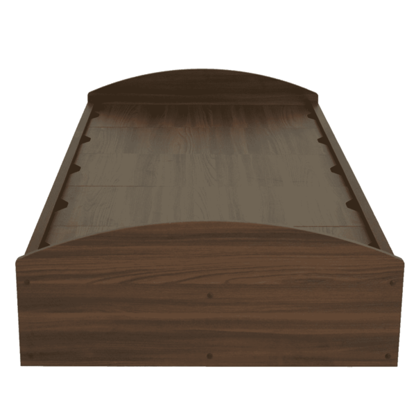Nosidda Single Bed with Storage in Classic Walnut Finish by Fern India