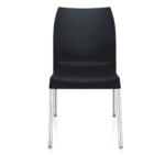 Allevon Plastic Chair in Iron Black Colour by Fern India