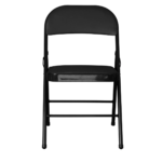 Folding Metal Chair in Black Colour by Fern India