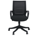 Tnagele Ergonomic Chair in Black Colour by Fern India