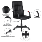 Axela Ergonomic Chair in Black Colour by Fern India