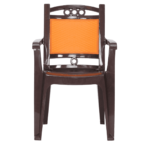 Plastic Chair (Set of 2) in Brown & Orange Colour by Fern India