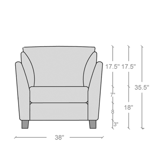 Adnarim 1 Seater Sofa in Brown Colour by FernInida.com