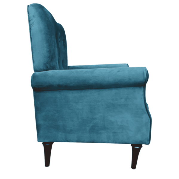 Noel Lounge Chair in Teal Green Colour by Fern India