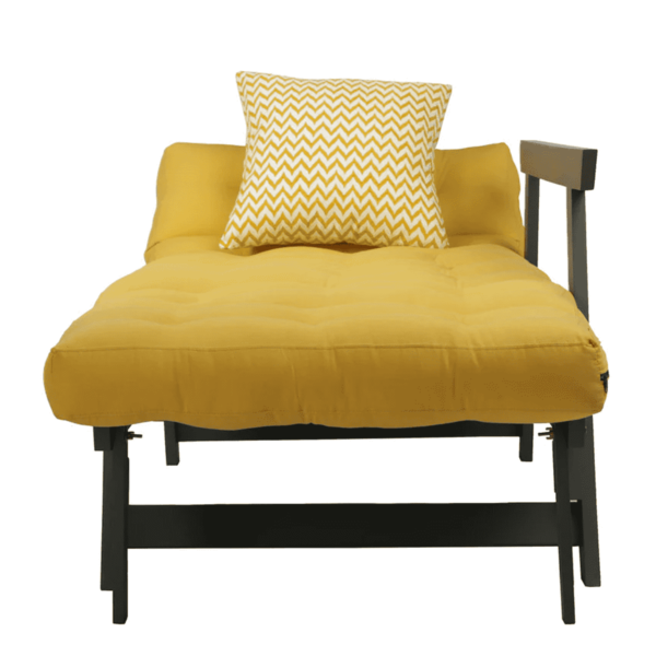 Axela Double Futon with Mattress in Ochre Colour by FernInida.com