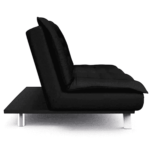 Nonrev 3 Seater Sofa cum Bed in Black Colour By FernInida.com