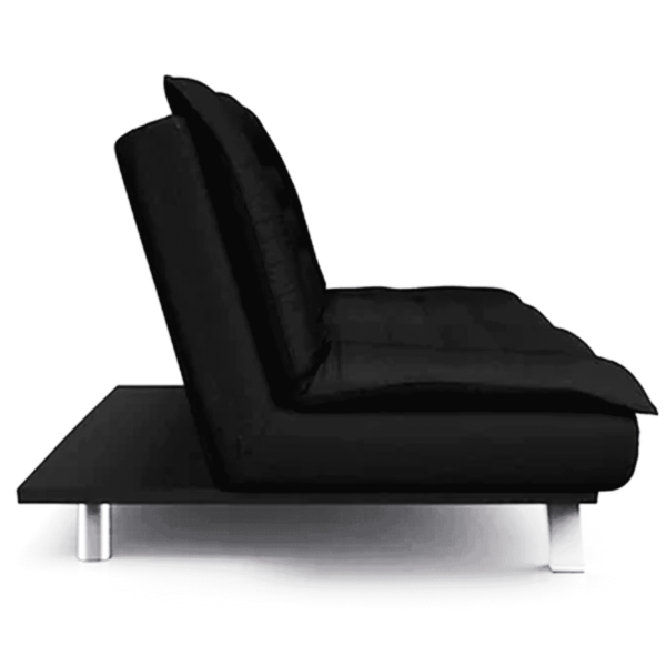 Nonrev 3 Seater Sofa cum Bed in Black Colour By FernInida.com
