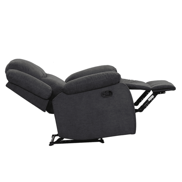 Ospat 1 Seater Manual Recliner in Dark Grey Colour by FernInida.com