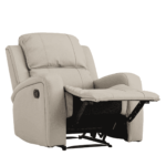 Nosemaj 1 Seater Recliner in Beige Colour by FernInida.com