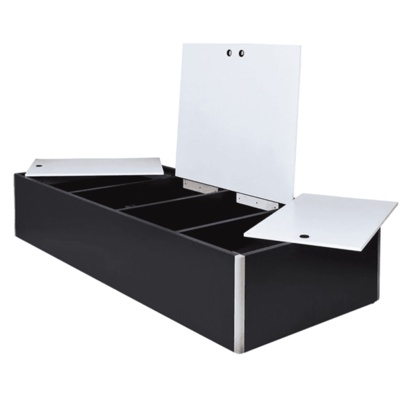 Omsok Single Bed with Storage in Black Colour by Fern India