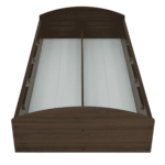 Nosidda Single Bed with Storage in Classic Walnut Finish by Fern India