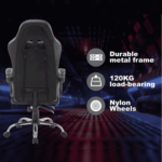 Gaming Ergonomic Chair in Grey & Black Colour by Fern India