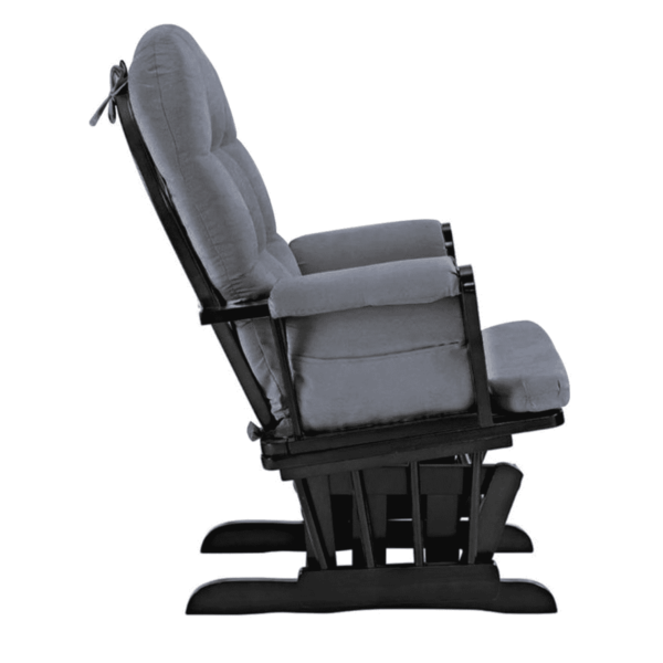 Nitsua Rocking Glider chair & Ottoman in Grey Colour by Fern India