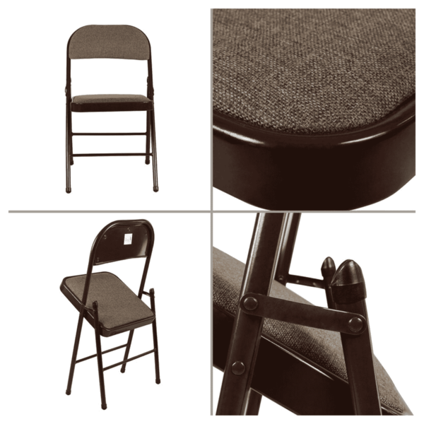 Folding Metal Chair in Brown colour by Story By Fern India