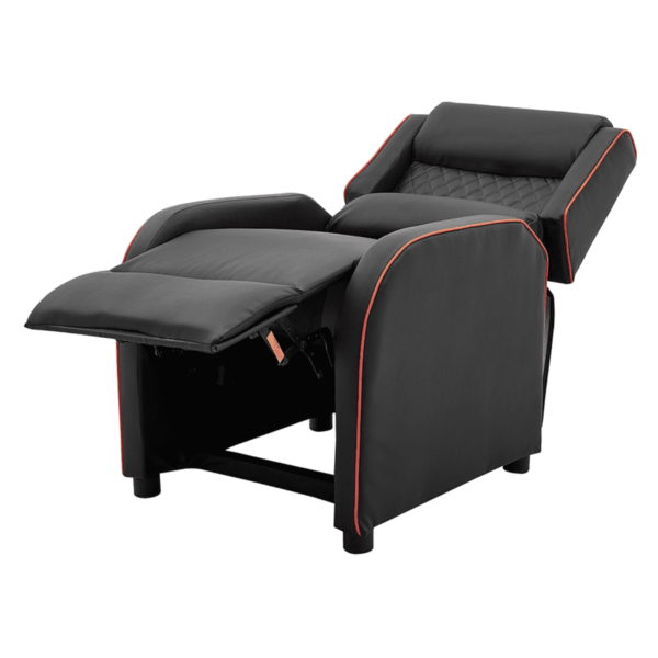 Sllew 1 seater Manual Gaming Recliner with Armrest pocket in Black Colour by FernInida.com