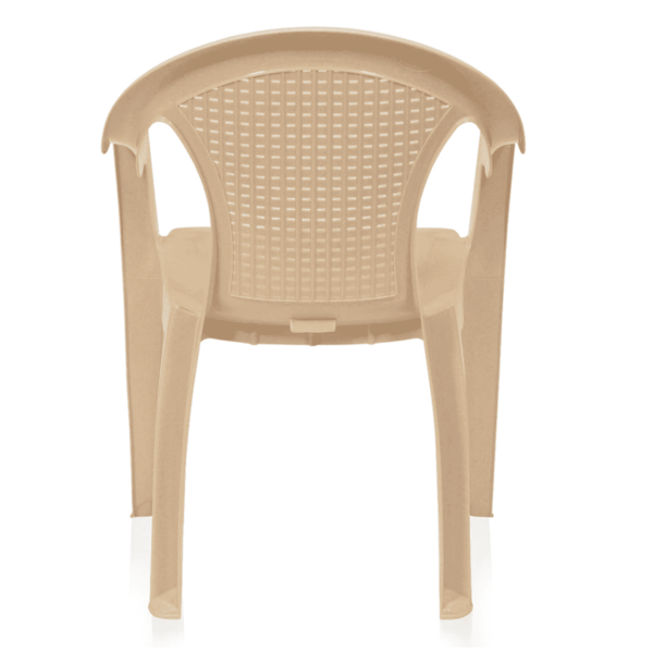 Plastic Chair (Set of 2) in Marble Beige Colour By Fern India