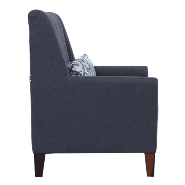 Sito Lounge Chair with Ottoman in Grey Colour By Fern India