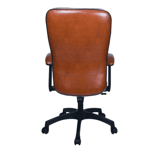 Edaps High Back Executive Chair in Dark Tan Brown Colour by Fern India