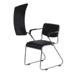 Contract Training Chair in Black Colour By Fern India
