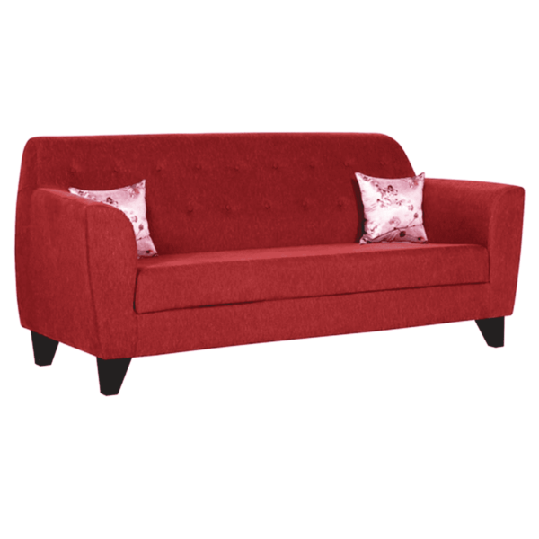 Ilab 3 Seater Sofa In Red Color by FernInida.com