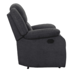Ospat 1 Seater Manual Recliner in Dark Grey Colour by FernInida.com