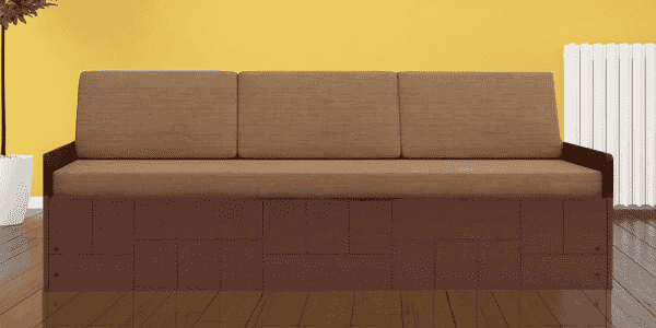 Ybroc Sofa Cum Bed with Storage in Wenge Finish by FernInida.com